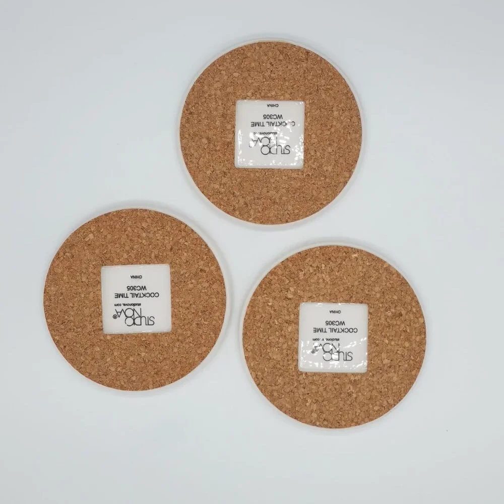 3pc Studio Nova Cocktail Time Ceramic Coasters